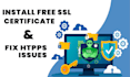 professionally install ssl certificate on your website