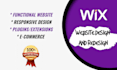 create full professional wix website, redesign wix, wix ecommerce too