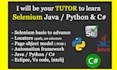 teach selenium with python, java and c sharp