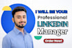 be your linkedin marketing manager and content creator