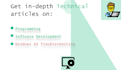 be your expert tech writer on software, web dev and windows