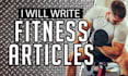 write fitness articles and content