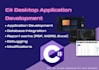 create a desktop application using c sharp wpf, winforms, maui