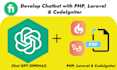 develop web based and whatsapp chatbots using chatgpt