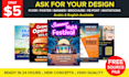 design professional flyer, brochure or menu in arabic and english