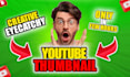 create creative youtube thumbnails in 4 hours only