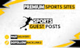 publish premium sports guest posts on real sports websites