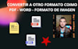 convertir documento a PDF a otro  formato