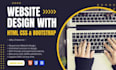 design a professional website landing page using HTML5 and CSS