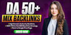 100 mix SEO dofollow backlinks with white hat link building