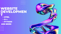 create an attractive website using html and python
