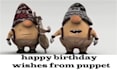 make happy birthday wishes video from puppet
