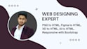 convert psd to html, figma to html, with responsive website