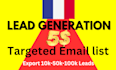 provide a high quality france b2b lead generation and email leads list