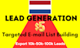 provide a high quality netherlands email list building and b2b lead generation