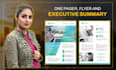 design one pager flyer sales sheet executive summary and investment teaser