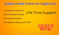 create website for google adsense approval in 24 hours