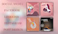 design social media post fakebook post instagram post banner ads