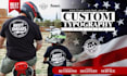 create all kind of custom tshirt designs