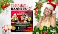 make a christmas makeover for your logo and  banner