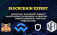 blockchain, web3 wallet connect, smart contract integration on frontend