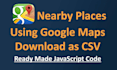 find nearby places using google maps api