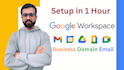 setup or fix g suite, google workspace, domain email in 1 hr