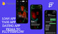 develop mobile, loan, fintech, restaurant app dating app using flutterflow
