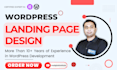 create a high converting custom wordpress landing page design for you