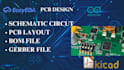 make you the schematic circuit and the pcb design