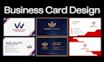 design professional double sided business card