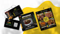 design restaurant menu, flyer, poster and do product photo editing in canva