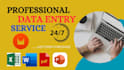 do fast any data entry accurately for you in low price