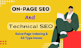 provide best on page and technical SEO services for fixing issues