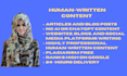provide professional human written content writing services