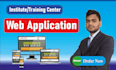 develop training center management web application software