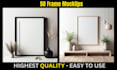 give you 200 frame mockup bundle neutral simple mock up template frame art