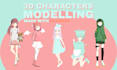 create 3d model character anime and stylized