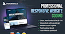 create a responsive website using HTML CSS and javascript