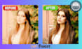 unblur , improve , enhance , upscale low quality photos