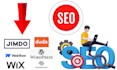 do SEO for webflow, wix, squarespace, duda, jimdo, tilda websites to rank