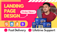 design html css landing page and HTML CSS bootstrap website