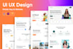 do website ui ux design, mobile app ui ux design in figma