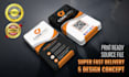 do outstanding business card design with multiple concepts