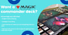 create a magic the gathering commander edh deck