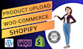 upload products or add products to shopify woocommerce