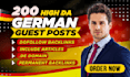 do high da SEO dofollow german guest post backlinks through german link building