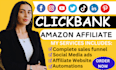 build amazon affiliate website, clickbank link promotion