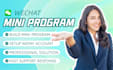 create wechat mini program and wechat service for you