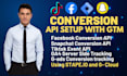 setup pintarest, snapchat, tiktok, conversion API server side tracking with GTM